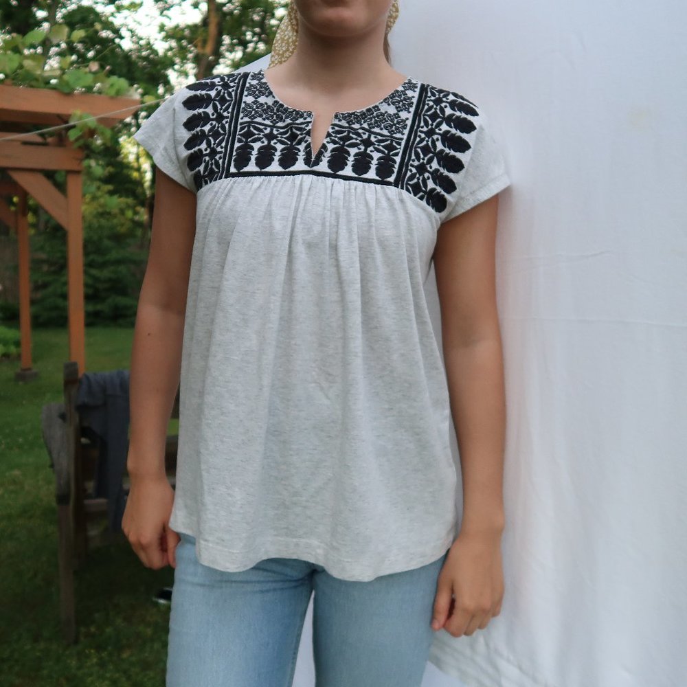 embroidered top